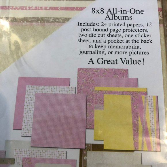 Carolees Creations All-In-One My Girl Scrapbook Album 8x8 - Picture 3 of 6